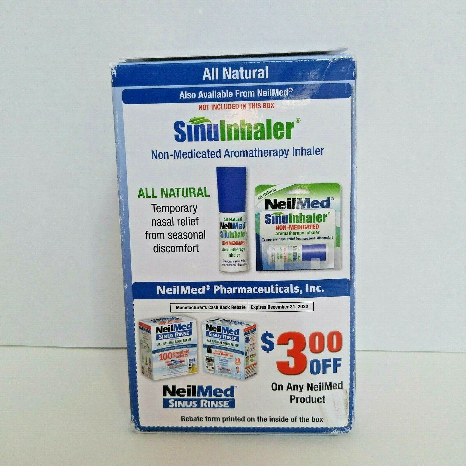 NeilMed NasaFlo Neti Pot by Dr Mehta All Natural Sinus Relief 1 Premixed Packet