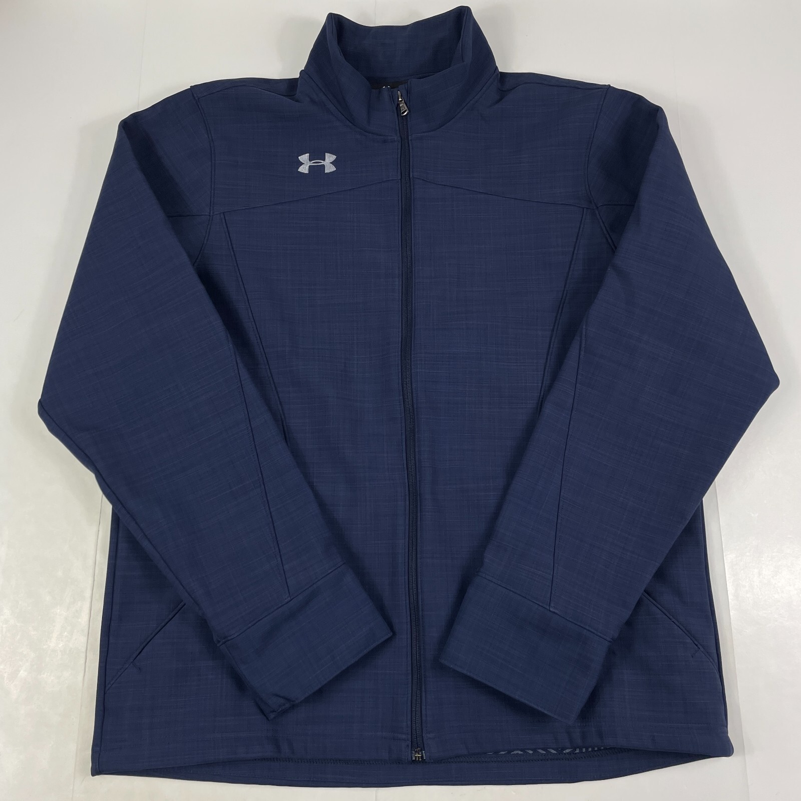 Under Armour Jacket Men Large Blue ColdGear Infrared Full Zi