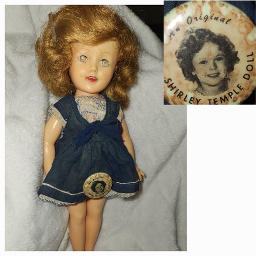 Vintage Ideal Shirley Temple ST-12 Doll 50s Dress, Pin, 1-Shoe &Barrette *READ! 