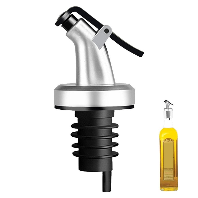 Olive Oil Bottle Spout Anti-Leak Liquor Bottle Pourer Multi-purpose & Stopper