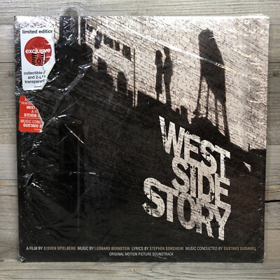 West Side Story Soundtrack (Record 2022) 2x LP Red Transparent Torn Shrinkwrap