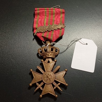2.11/1/26 (REF33857) Médaille militaire croix de guerre 1914 1918 BELGIAN medal