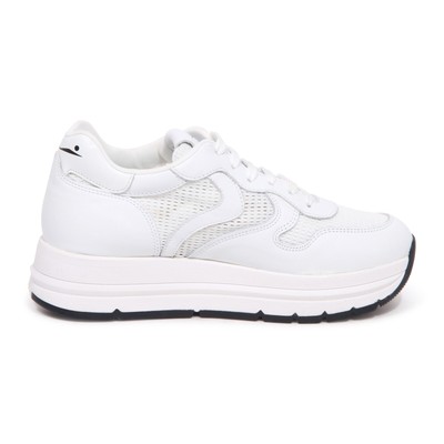 Pre-owned Voile Blanche 9020az Sneaker Donna  Maran Woman Perforated Shoes In Bianco