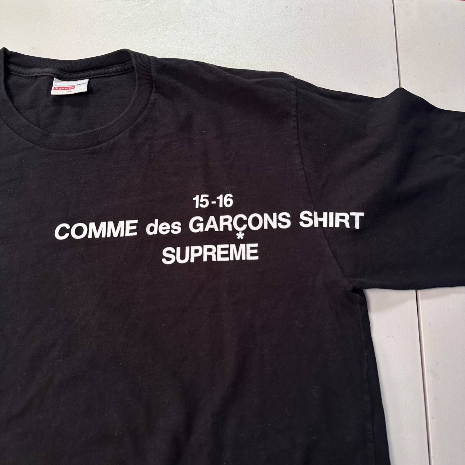 Supreme x Comme Des Garcons CDG FW15 Long Sleeve Black T Supreme x Comme Des Garcons CDG FW15 Long Sleeve Black T
