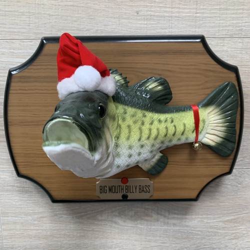 Big Mouth Billy Bass Santa Holidau Singing Blues Twas The Night Before Christmas