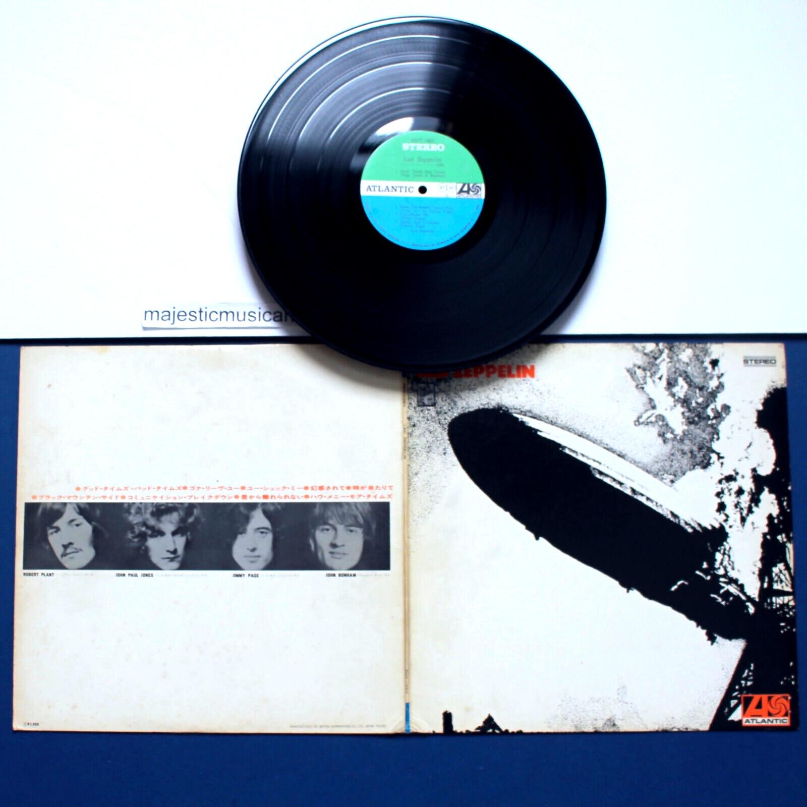 MEGA RARE ERROR COVER BLUE GREEN LABEL 1969 LED ZEPPELIN I