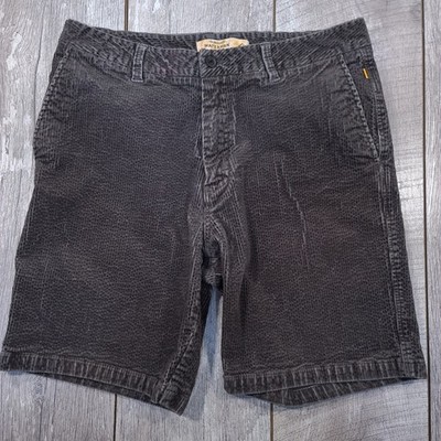 Quiksilver Waterman Shorts Mens 32 Grey Corduroy Wide Whale Casual Surf