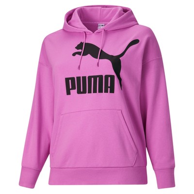 

Puma Classics Logo Pullover Hoodie Pl Женская розовая повседневная верхняя одежда 53186250, Розовый