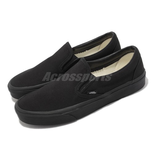 

Vans Classic Slip-On Black White Мужская повседневная обувь унисекс для образа жизни VN000EYEBKA, Черный, Classic Slip-on