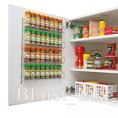 chrom gewürzregal kräuter dose halter ablage für küchen schranktür