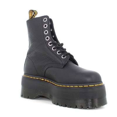 Pre-owned Dr. Martens' Dr. Martens A23us Women's Amphibian With Platform 26925001 1460 Pascal Max Pisa In Black