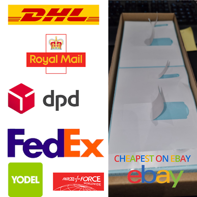 1500 pcs - 100 x 148mm Direct Thermal Address Royal Mail Labels Fanfold PFU216