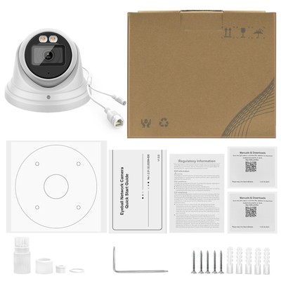 Dahua 8CH 8POE NVR CCTV System 4MP Wizsense Colorvu+IR IP Security Camera Lot