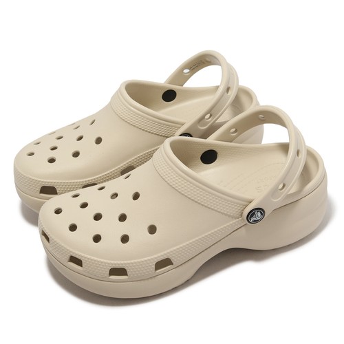 

Crocs Classic Platform Clog W Bone Beige Women Slip On Sandal Slipper 206750-2Y2, Бежевый, Classic Platform Clog W