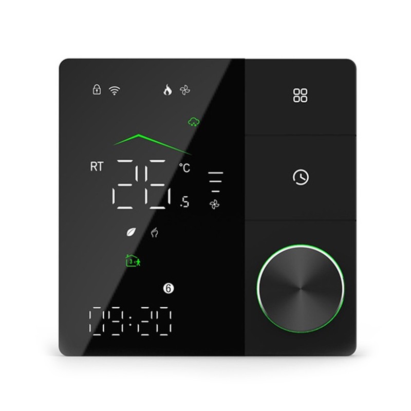 Smartes Thermostat mit Drehknopf Energiespar LED Display WiFi Konnektivität