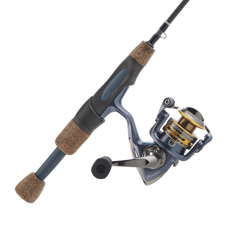 Pflueger President Spinning Reel and Fenwick Elite Tech Ice 