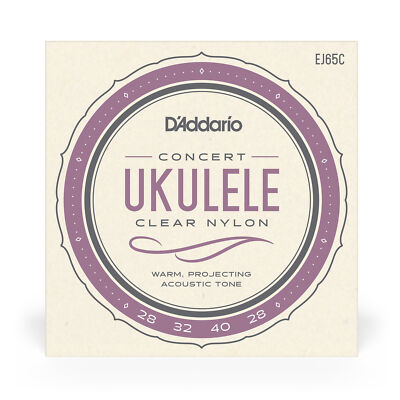D'Addario EJ65C ProArte Custom Extruded Clear Nylon Concert Ukulele Strings