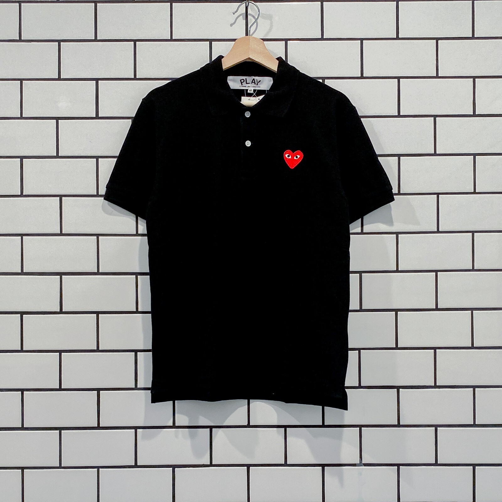 PLAY COMME DES GARÇONS Unisex Polo Comme des Garçons Play x Invaders Men's Polo T-Shirt