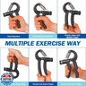 AIXPI Grip Strength Trainer 1 Pack, Hand Grip Exerciser Strengthener with Adjustable Resistance 11-132 Lbs (5-60kg), Forearm Strengthener, Hand Exerciser for Muscle Building and Injury Recover Black