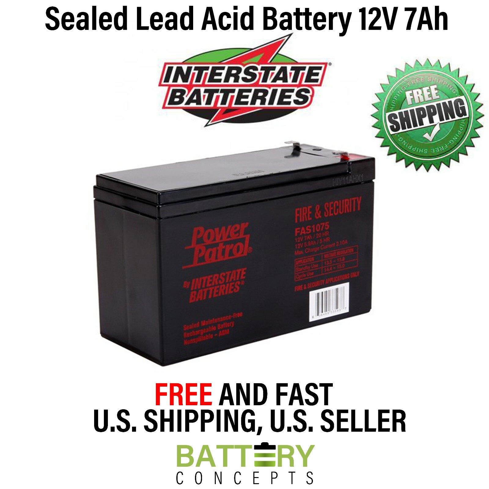 12 Volt 12 V 7ah 7 Amp