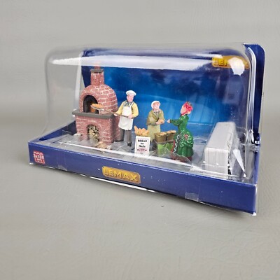 Lemax Lighted Table Accent ''Bread Bakers'' Christmas Village #94530 - New