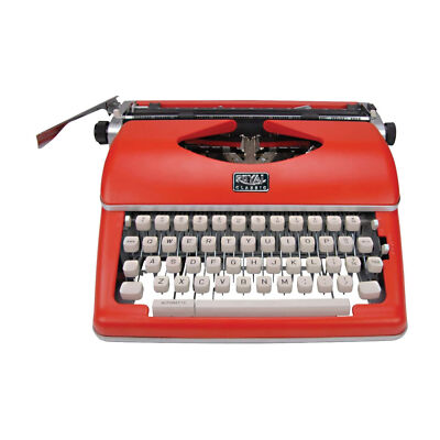 Royal Classic Retro Manual Typewriter Red