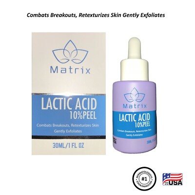 Lactic Acid 10% Peel - reduces pores, anti-inflammation, hydrates, ant-aging