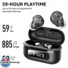 TOZO Hybrid Active Noise Cancelling Wireless Earbuds, 6 Mics ENC Clear Call, IPX8 Waterproof, in Ear Bluetooth 5.3 Headphones Stereo Bass Ear Buds 59H Playtime with LED Display 32 EQs via APP