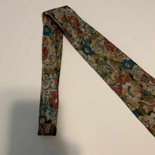 ::Principle Silk Tie Mens Geometric Floral Paisley Made In Italy