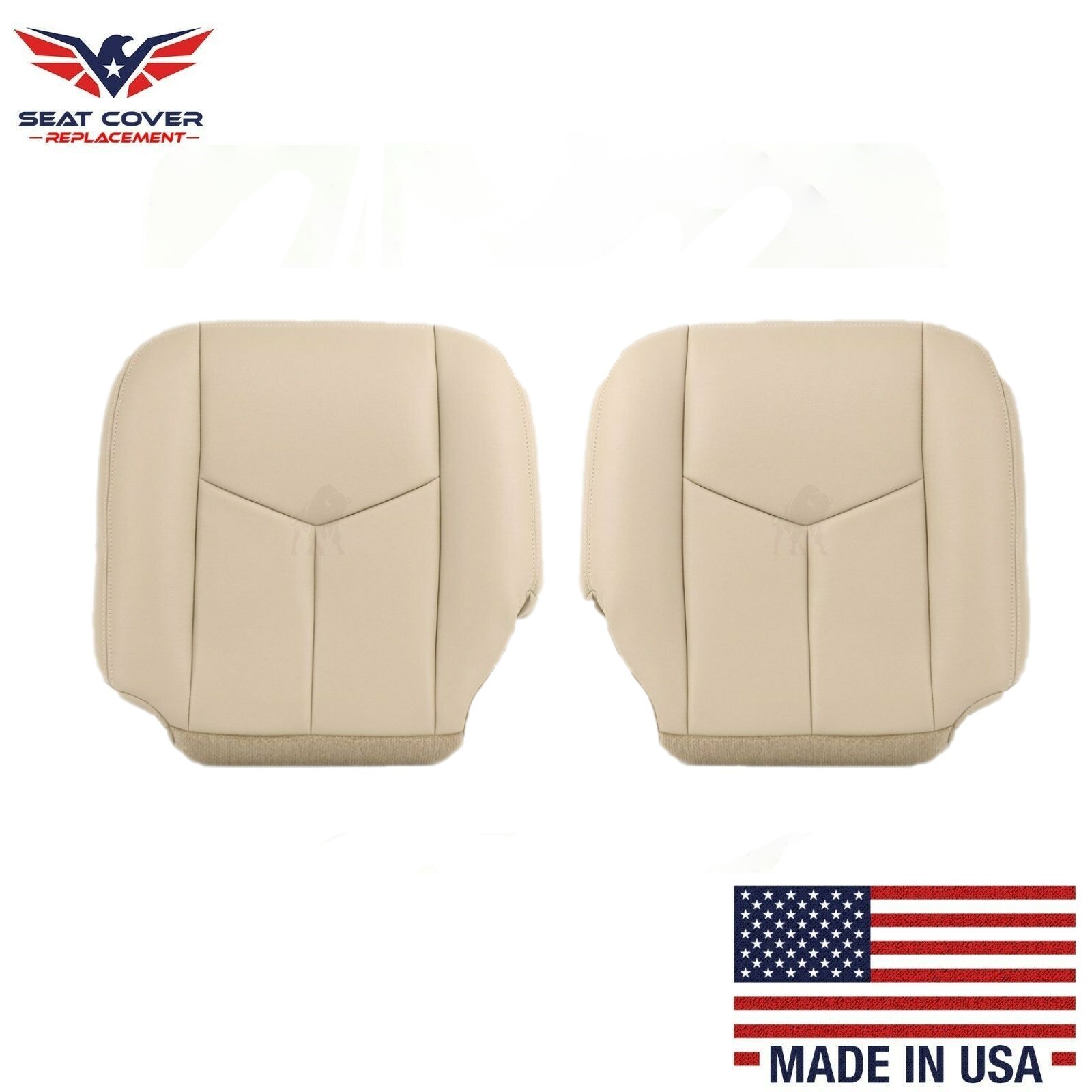 2003 2004 2005 2006 Chevy Tahoe Suburban Bottom Synthetic Leather Seat Cover Tan