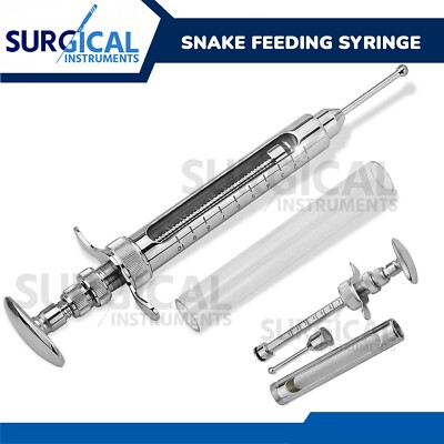 Reptile Snake Feeder Feeding Pinky Pump Syringe Tool 10cc Veterinary German Grad