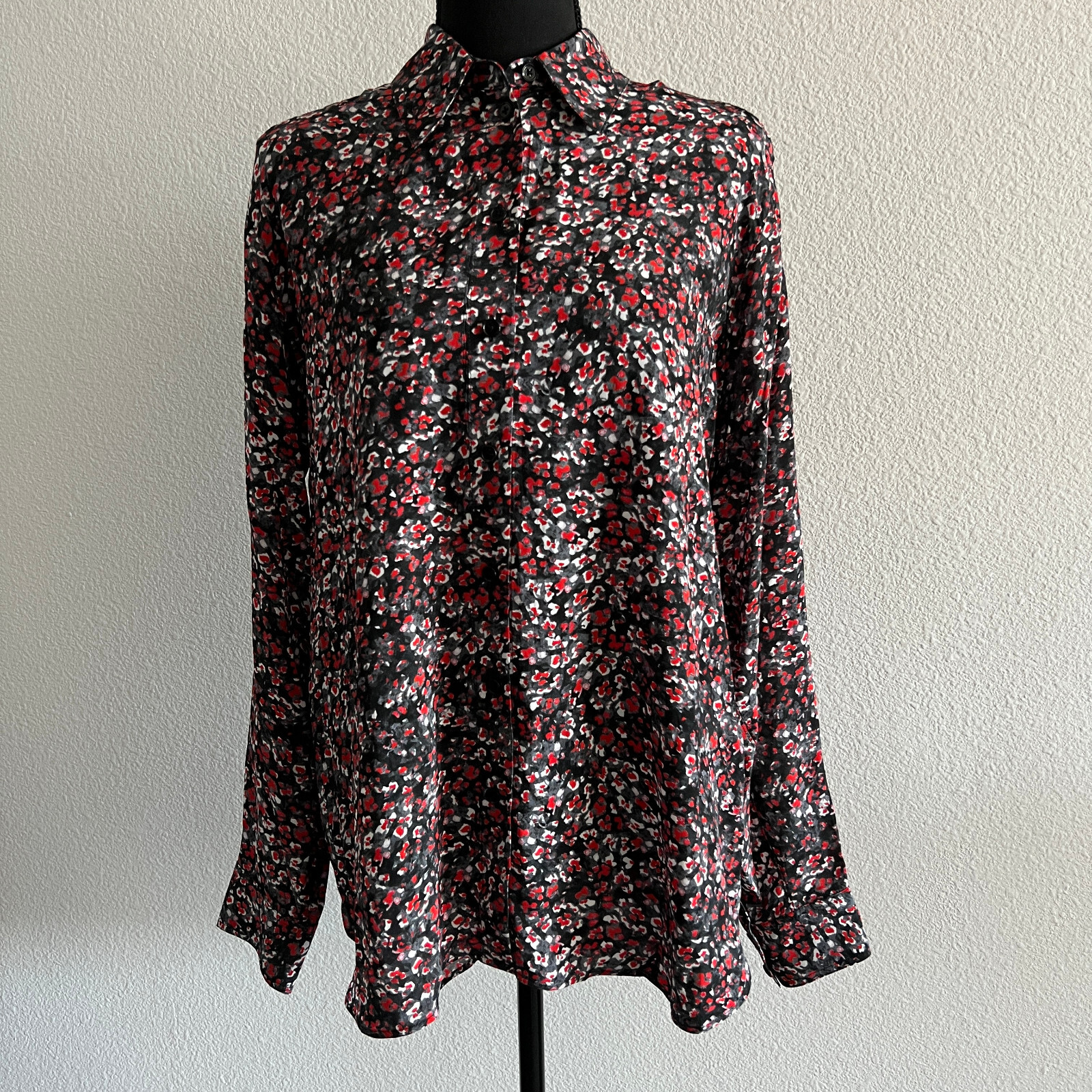 少し豊富な贈り物 Shirt Dot Flowers Paris Kooples The Womens Colorful Large ジャケット・アウター