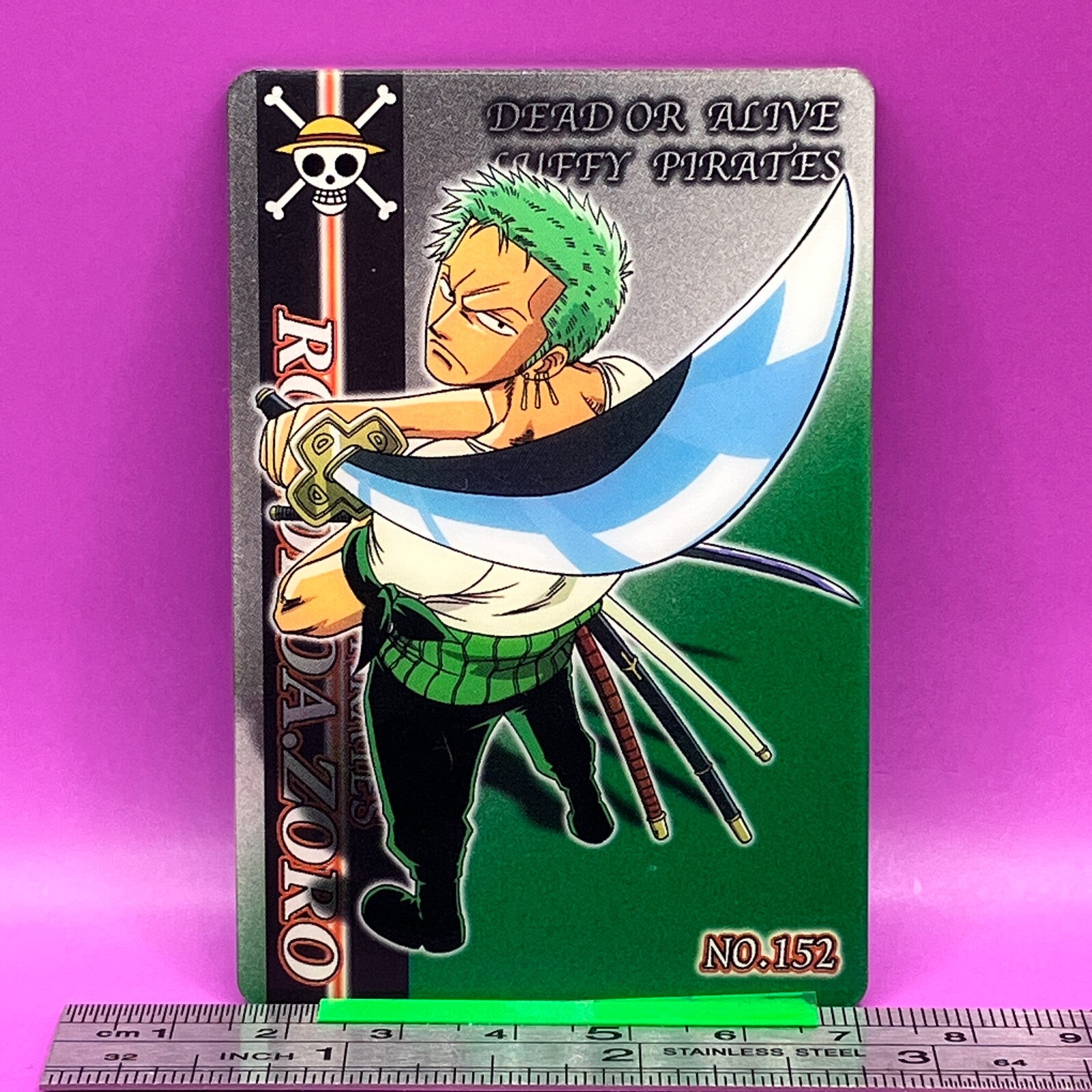 Roronoa Zoro 152 One Piece King of Pirates Gummy Card 2004