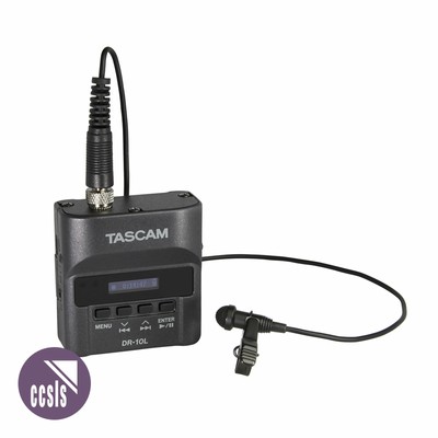 Tascam DR-10L Digital Audio Recorder with Lapel Microphone