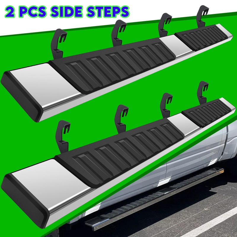 6" Nerf Bars Side Steps Running Boards for 07-18 Silverado