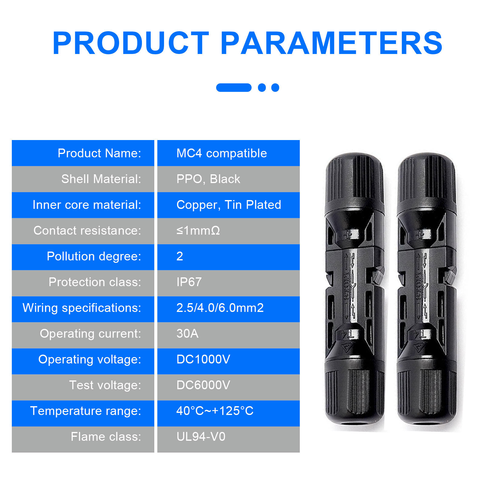 5 Pairs Male Female M/F Wire Cable Connector+Tool Set Solar Panel 30A Waterproof