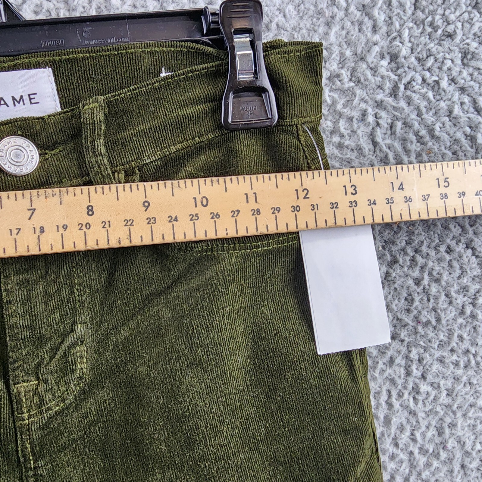 Frame Le Crop Mini Bootcut Jeans Women's 23 Surplus Mid Rise Belt Loops 5 Pocket - Picture 6 of 16