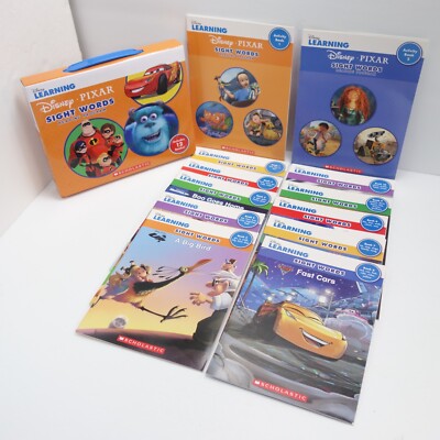Disney Pixar SIGHT WORDS Reading Program Book Set Lot of 12 Learn to Read