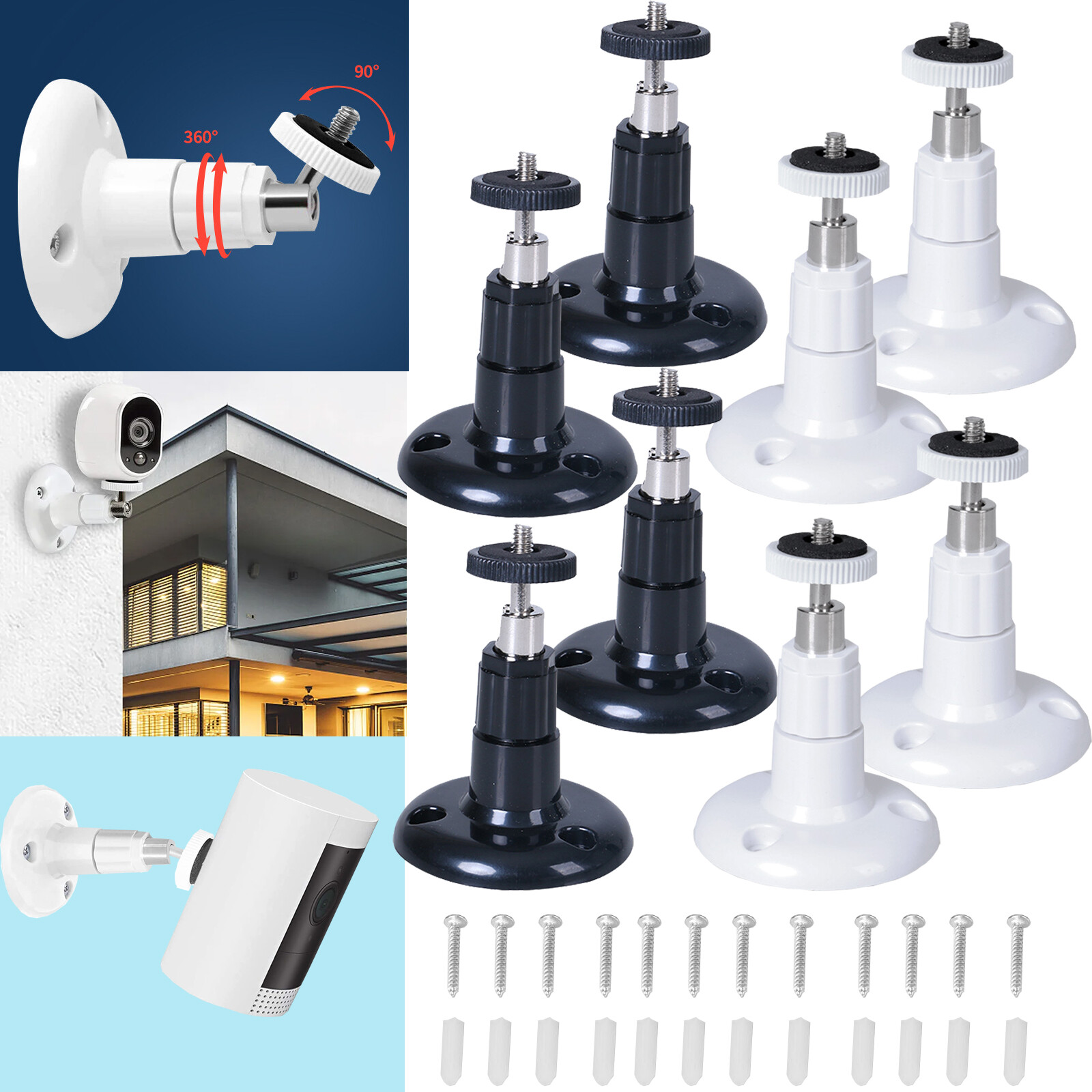 4 x Wall Mount Bracket For Ring Stick Up Cam Wired/Battery Solar Security Camera