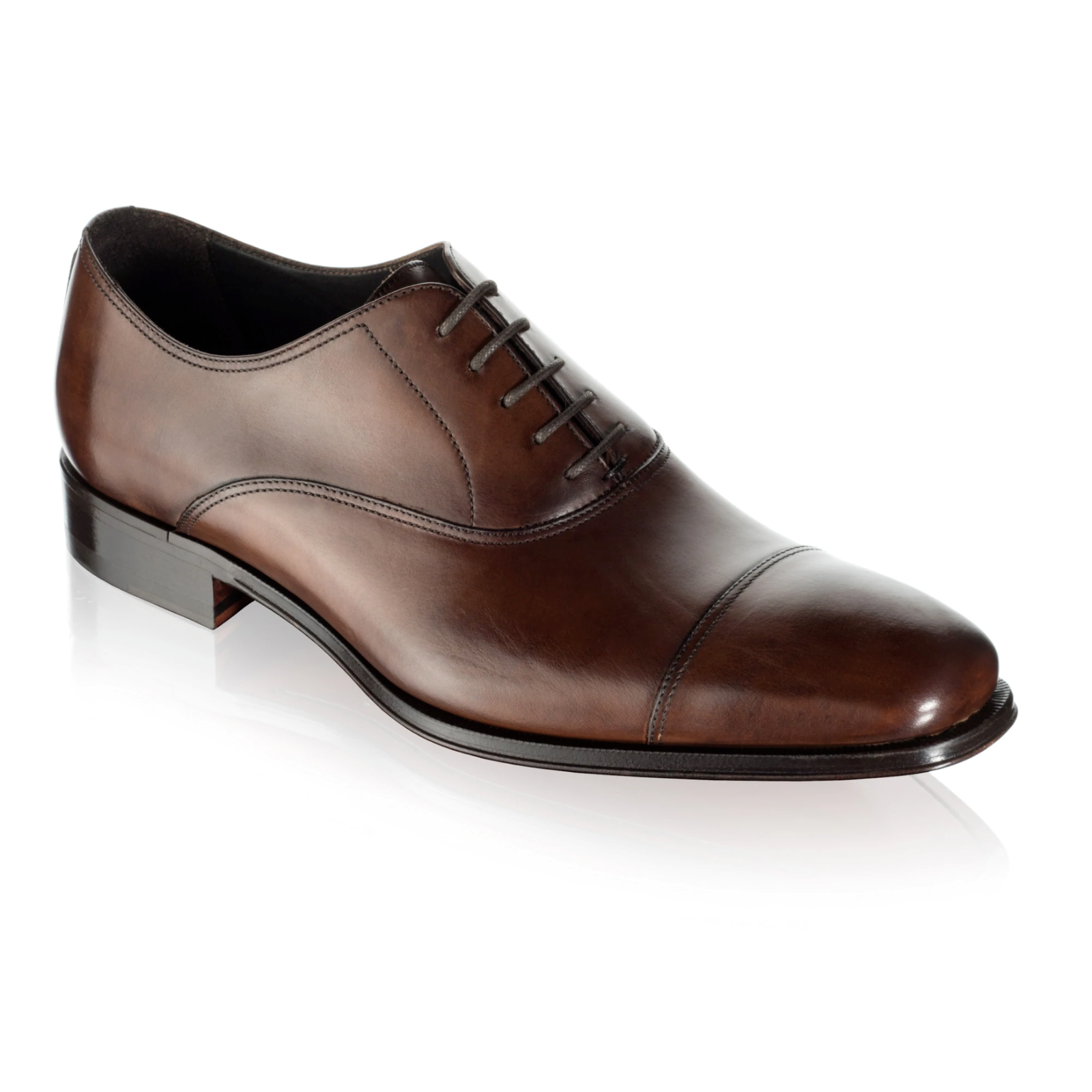 Pre-owned To Boot New York To Boot York Men's Brandon Ii Cap Toe Oxford Shoes Butterfly In Bordo Ant In Brown