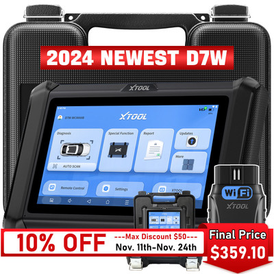 XTOOL 2024 D7W Wireless Wifi Bidirectional Car Diagnostic Scanner Tool CAN FD