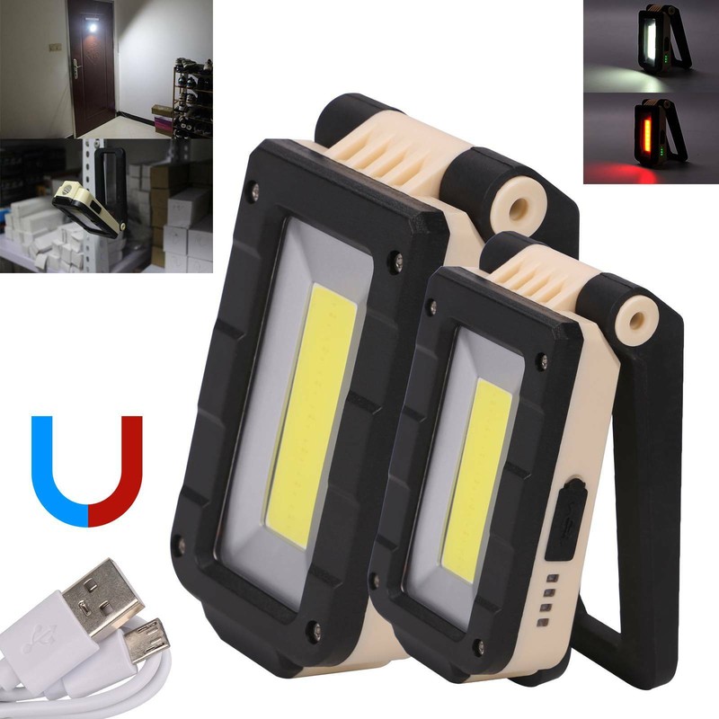 LED COB KFZ Arbeitsleuchte Akku Werkstattlampe Taschenlampe Handlampe mit Magnet