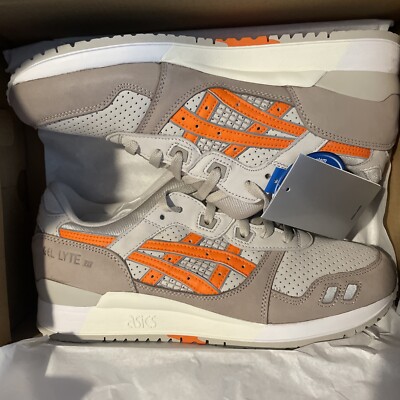 Kith Ronnie Fieg X Asics Gel Lyte III Super Orange Brand New DS Size 10
