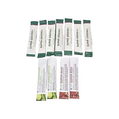It Works! 2 Super Greens, 7 Super Greens+, 2 Super Reds Superberry Chocolate Lot