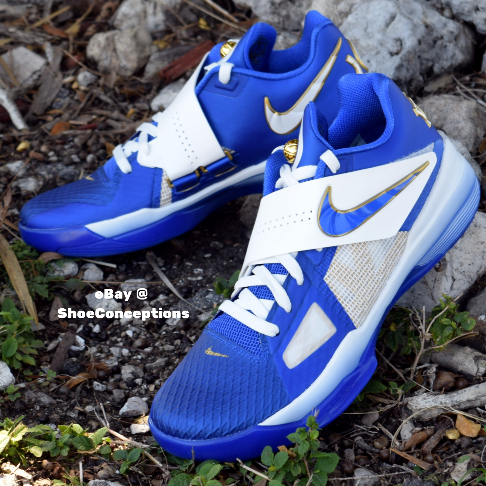 【希少・コレクター向け】ナイキ　KD4 White Blue OKC カラー 希少・コレクター向け】ナイキ KD4 White Blue OKC カラー
