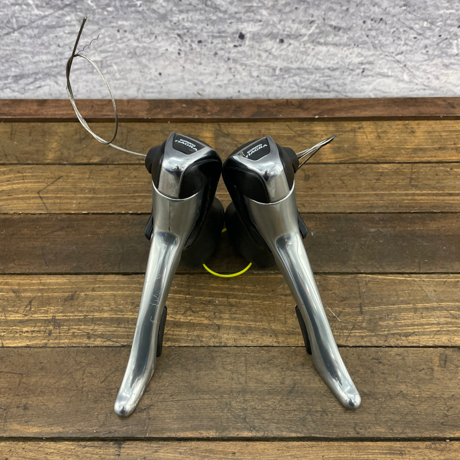 Y Q1449 Shimano シマノ Tiagra 10S キャリパーブレーキ シフトレバー 色々 まとめ 自転車パーツ ロードバイク MTB 未使用 新車外し 6点 Shimano Tiagra Shifter Set ST-4400 Double Race 9s Vintage Flight