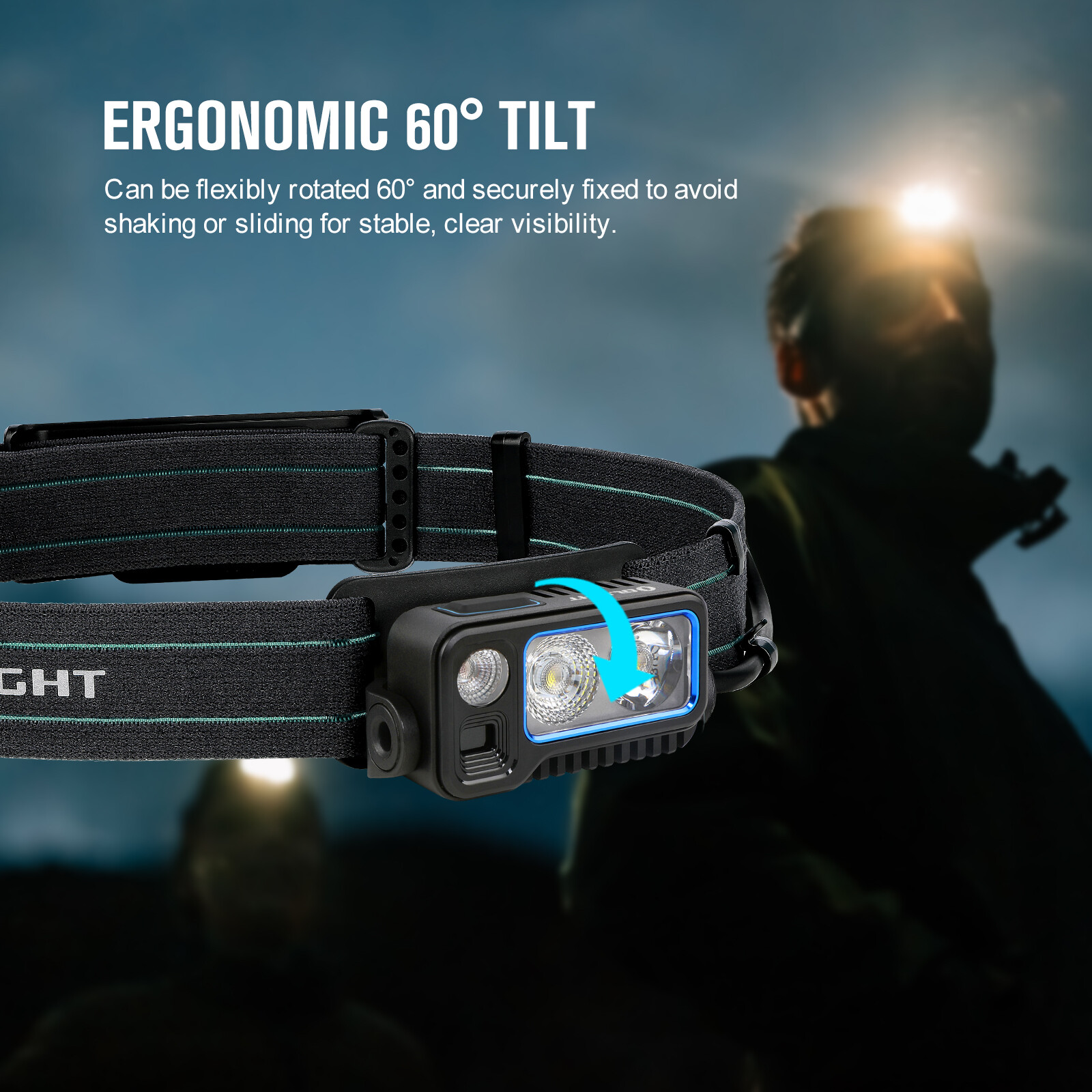 Olight Array 2 Pro LED Headlamp, USB-C Rechargeable 1500 Lumens
