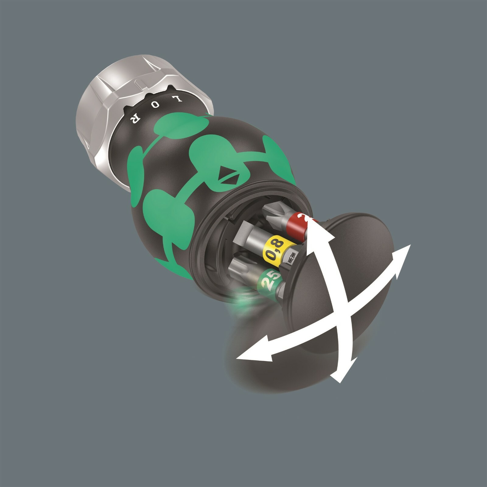 Wera Kraftform Kompakt Stubby Magazine RA 1 Screwdriver Set 6 Pieces 05008883001