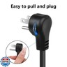 CERRXIAN 3.9FT 18AWG NEMA 5-15P to Down Angle IEC 320 C13 Computer Power Cord,10A/250V, 3 Prong AC Power Cord Cable for TV, Computer, Printer, Radio, Monitor, Laptop and More