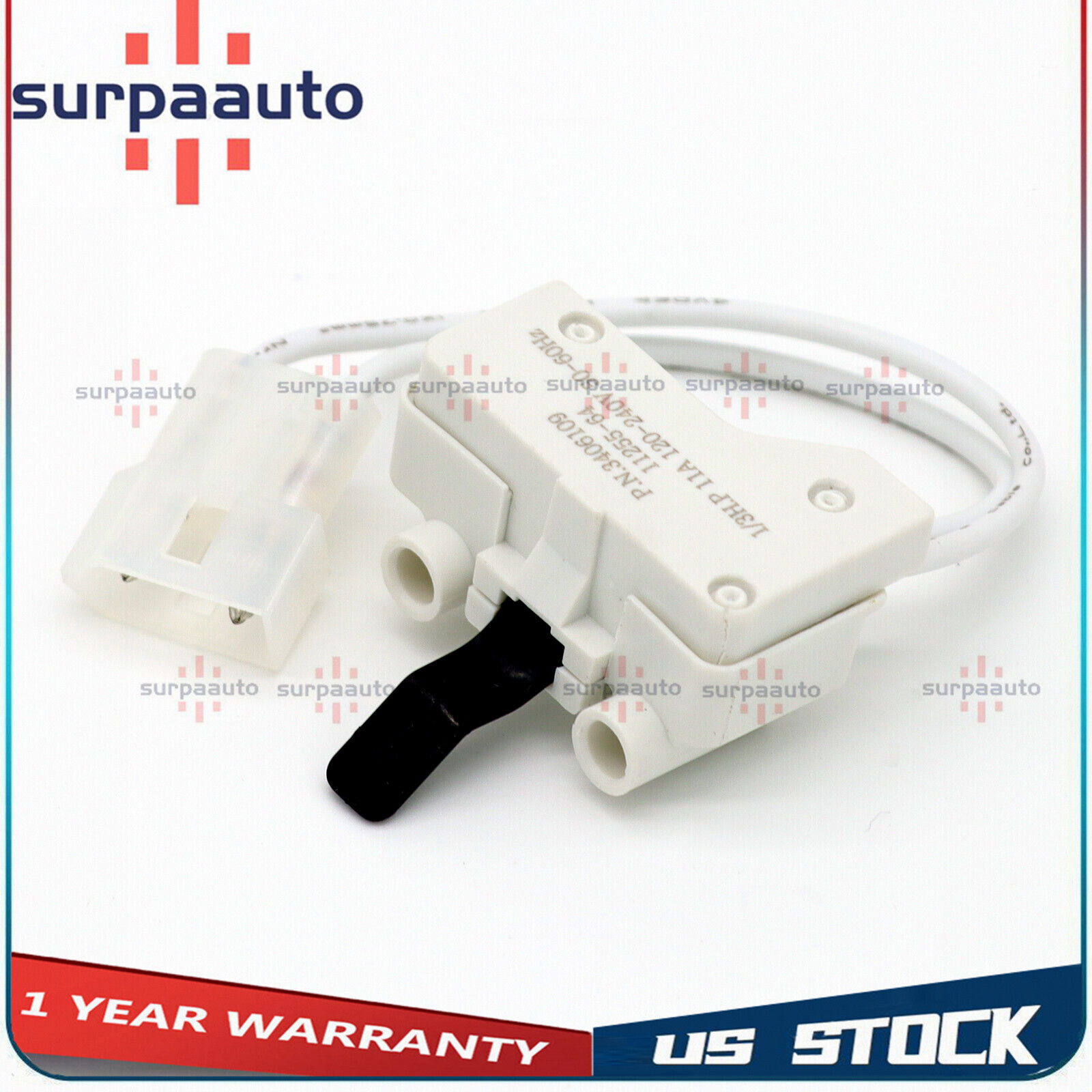 3406109 Dryer Door Switch Replacement part for Whirlpool Kenmore